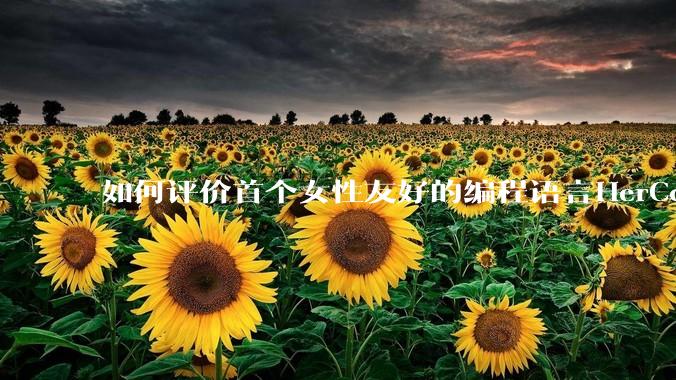 如何评价首个女性友好的编程语言HerCode?